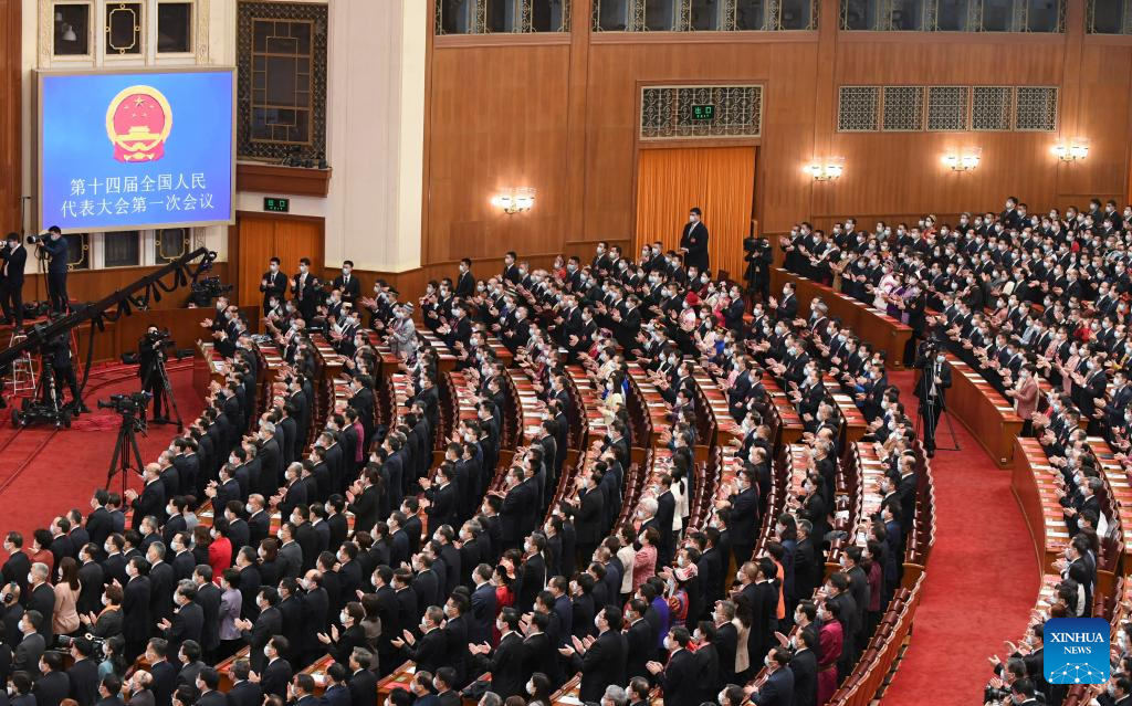 第１４期全人代第１回会議、北京で閉幕