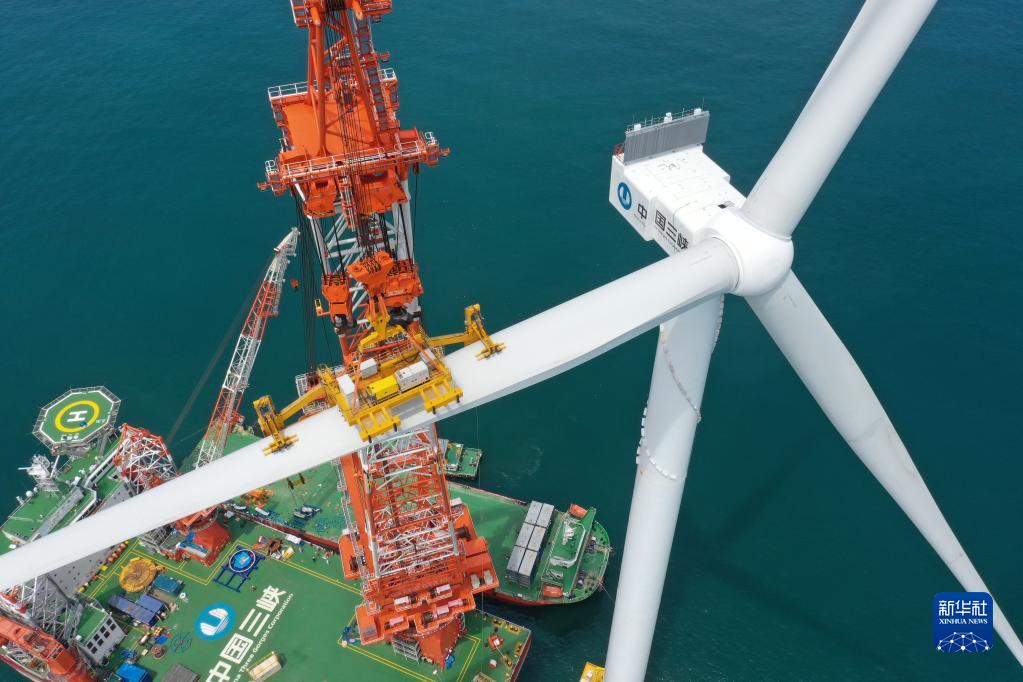 世界初の１６ＭＷ洋上風力発電ユニット、中国福建省で完成