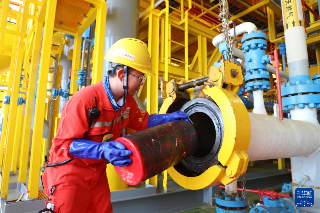 中国の大型ガス田「深海１号」、初の海底パイプライン清掃作業が完了
