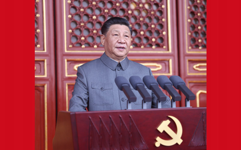 習近平氏、中国共産党創立１００周年祝賀大会で重要演説