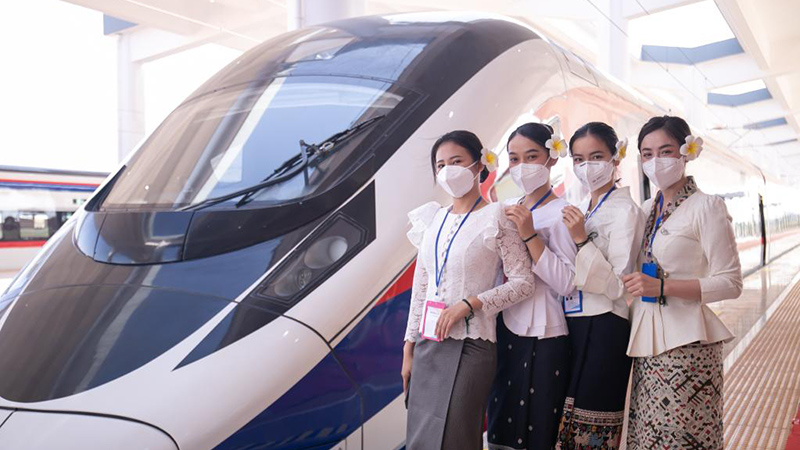 中国ラオス鉄道、開通前に伝統儀式で祈願