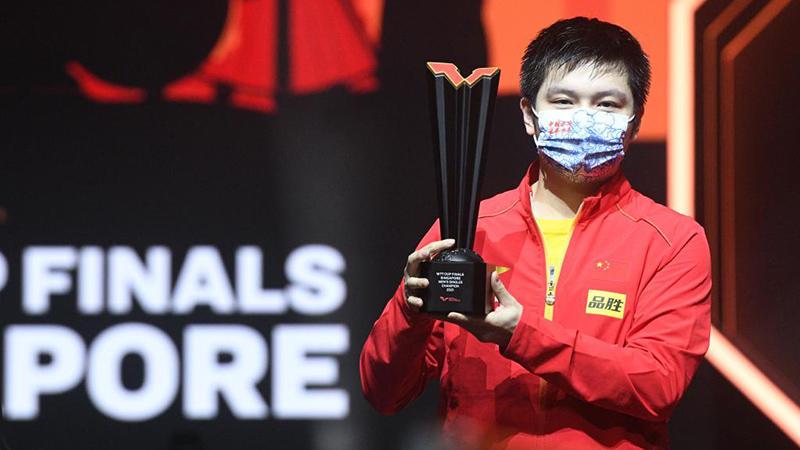 樊振東、男子シングルスで優勝　卓球ＷＴＴカップファイナル