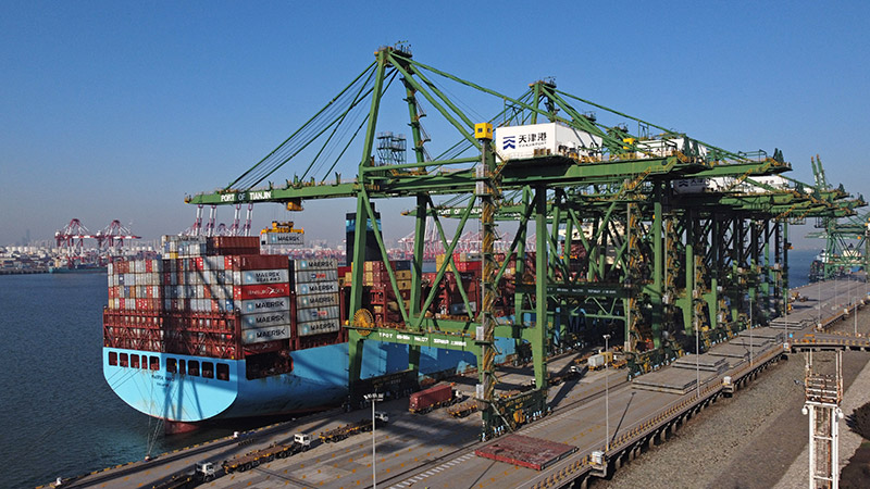 天津港、今年のコンテナ取扱量が２千万ＴＥＵ超える