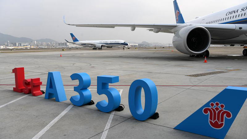 中国南方航空が導入した新型旅客機、深圳に到着
