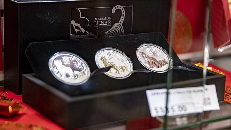 オーストラリア郵便公社、「寅」の記念切手・硬貨を発行