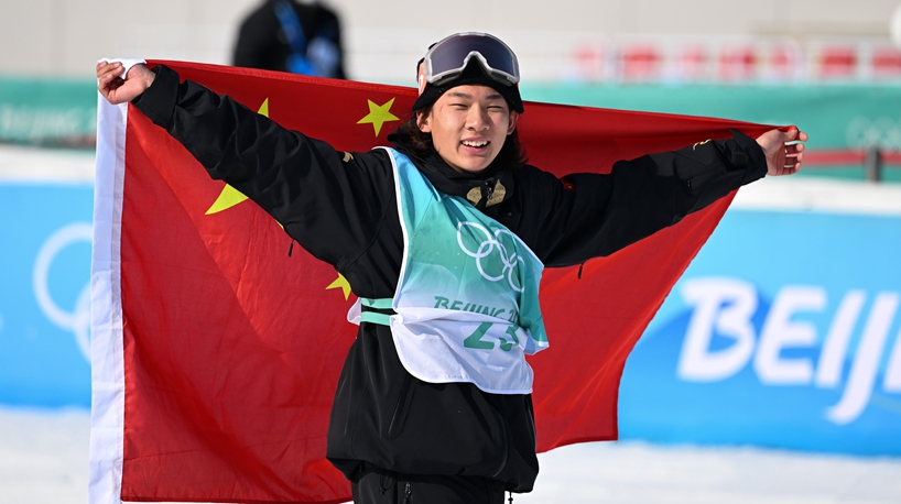 スノボ男子ビッグエア、中国の蘇翊鳴が金メダル　北京冬季五輪