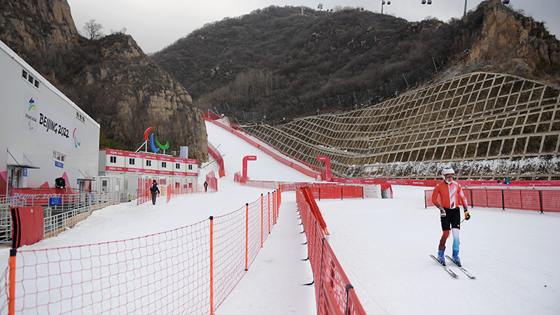 北京冬季パラ、国家アルペンスキーセンターでバリアフリー整備が完了