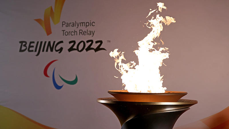 北京冬季パラリンピック聖火の種火、パラ発祥地で採火