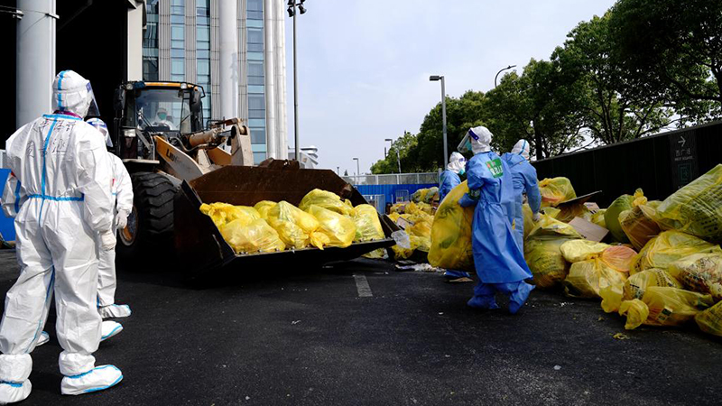 上海市、感染症関連廃棄物の処理能力が向上