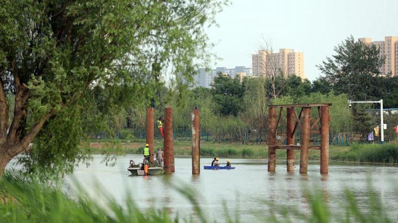 大運河の景観帯が新たなランドマークに　河北省滄州市
