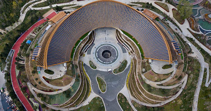 空から見る２０１９北京園芸博