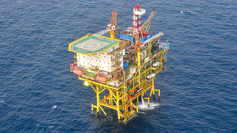 中国海洋石油のガス田「楽東１５－１」を探訪