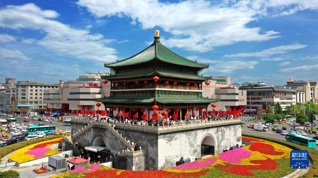 中国の古都・西安の文化的シンボル　鐘楼