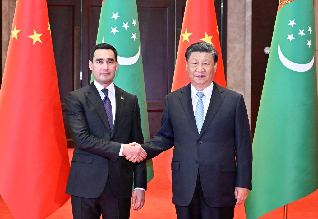 習近平主席、トルクメニスタン大統領と会見