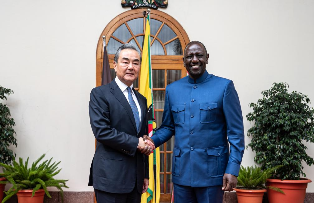 ヒョギフ大統領 ケニア大統領、王毅氏と会見
