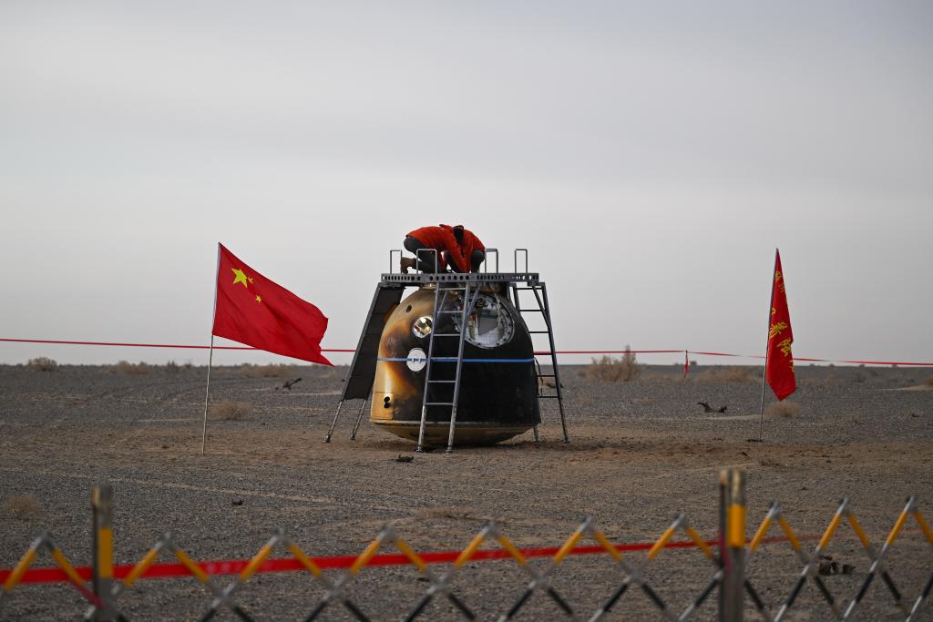 中国、宇宙船「神舟20号」の帰還ミッションに成功